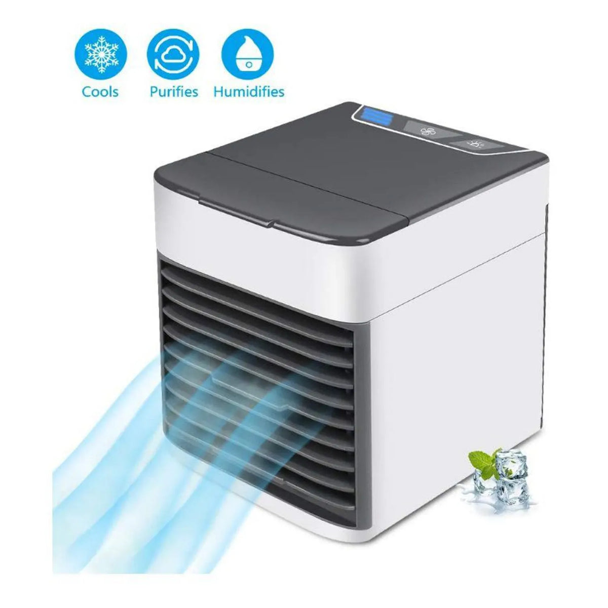 Mini enfriador- Ventilador de aire portátil.