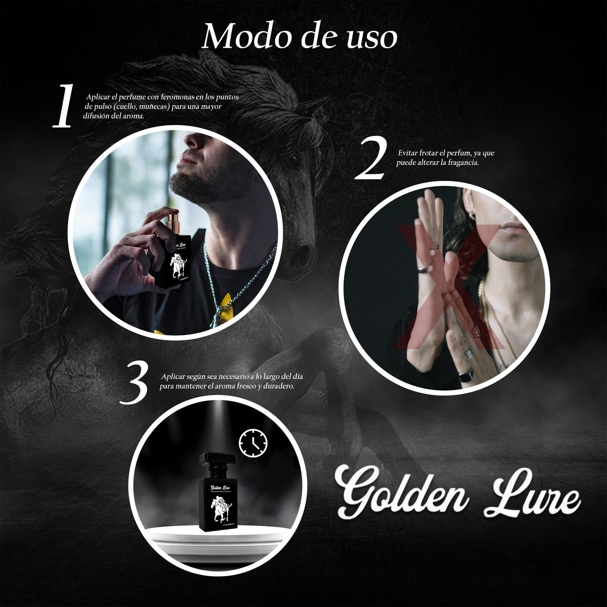 GOLDEN LURE- PERFUME CON FEROMONAS | PAGO CONTRA ENTREGA